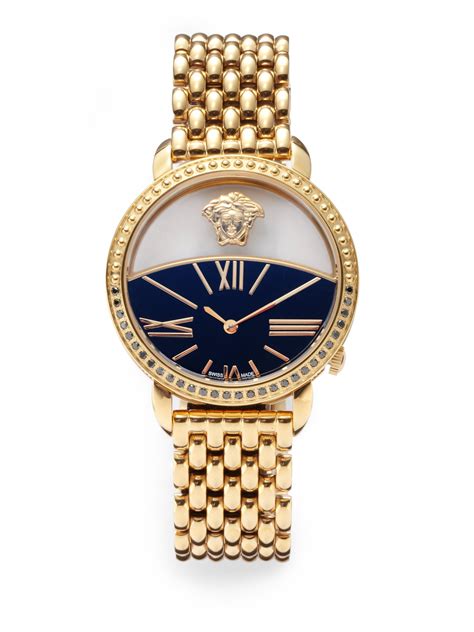 versace dimond watch|men's gold versace watch.